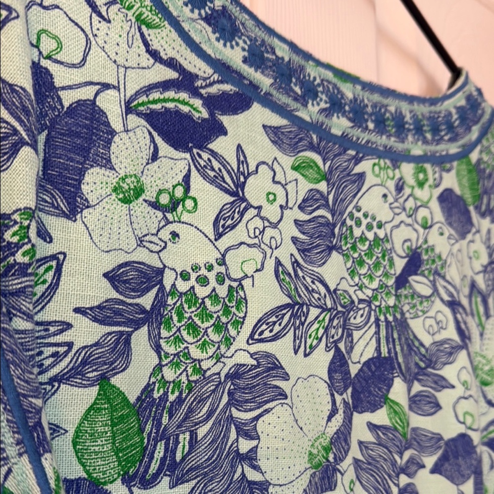 Vineyard Vines Blue and Green Floral Dress - Picture 6 of 6